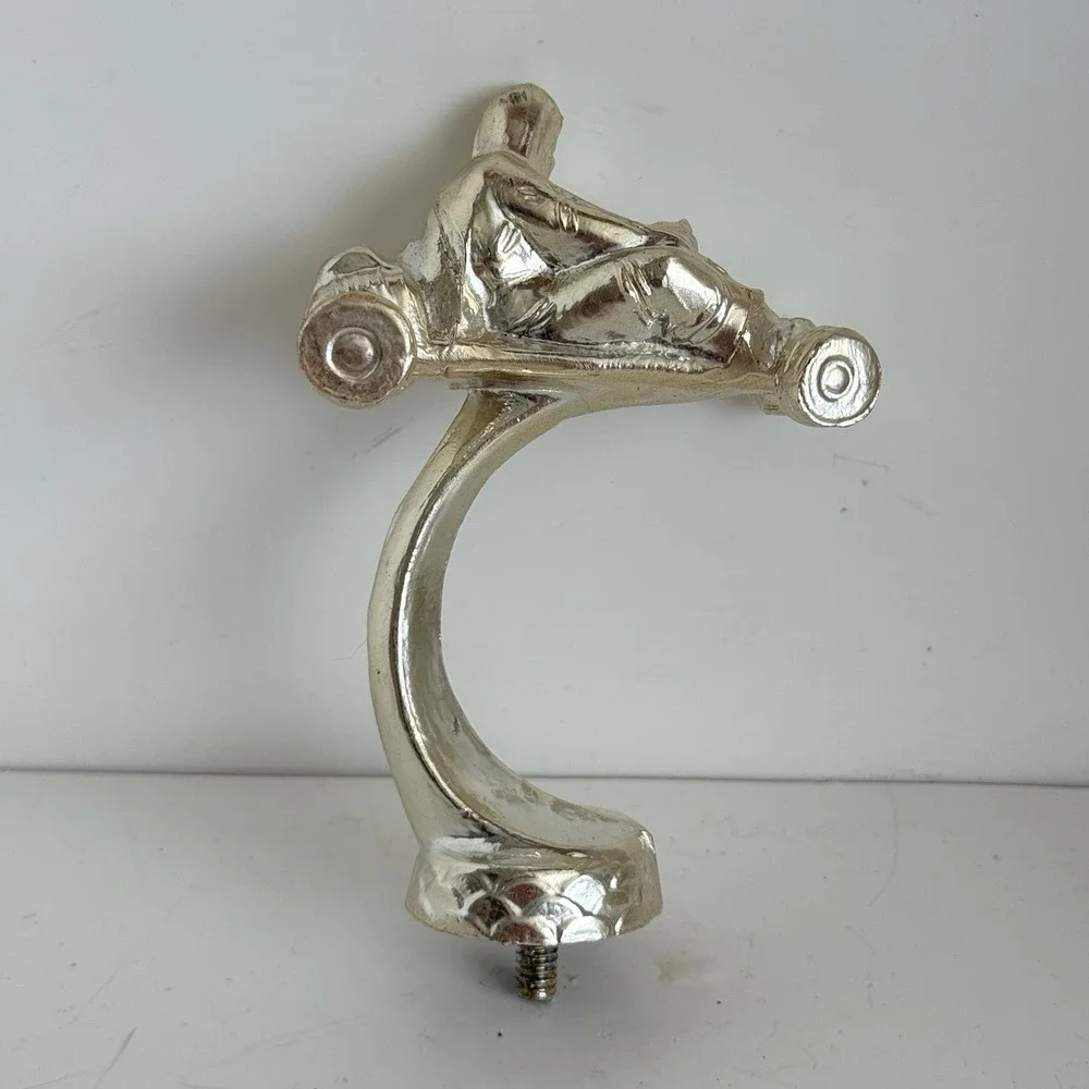 Vintage Go Cart Trophy Topper Silver Tone Metal‎ 4.75